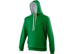 Maglia Con Cappuccio Awdis / Felpa Con Cappuccio RW165 (Xs) (Verde Kelly/Bianco Artico)
