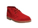Roamers Desert Boots Da Uomo / Scarpe Stringate / Scarpe Basse, Camoscio DF111 (38 Eu) (Rosso)