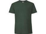 Maglietta Fruit Of The Loom Premium Uomo RW5974 (M) (Verde Bottiglia)
