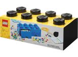 Lego 40061733 Cassetto Lego Cassetto Storage Brick Drawer 8, 2 Cassetti, Nero