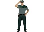 Guirca Costume Da Poliziotto Verde Per Uomo Guirca