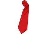Cravatta Premier Da Uomo In Raso, Tinta Unita (2 Pezzi/Confezione) RW6934 (Taglia Unica) (Rosso)