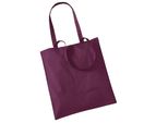 Westford Mill Promo Shopping Bag, 10 Litri (2 Pezzi/Confezione) BC4510 (Taglia Unica) (Borgogna)