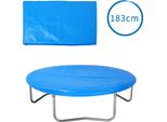 Monzana Copertura Per Trampolino Ø 183 Cm Blu Antistrappo Resistente Ai Raggi Uv Ed Alle Intemperie Telo Protettivo