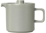 Blomus Teiera Pilar, Brocca, Contenitore Per Tè, Ceramica, Grigio Mirage, 1 L, 63998