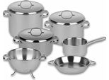 Pentola Per Carne Riess Cristall Con Coperchio Ø22Cm 4 Litri In Acciaio Inox