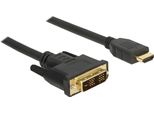 Delock 85585 Delock Kabel Dvi 18+1 St > HDMI-A St 3.0M Schwarz