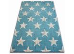 Tappeto Scandi 18209/031 - Stelline Azzurro 140X200 Cm