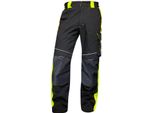 Pantaloni Da Lavoro Ardon Vita Neon Nero-Giallo Taglia 56