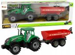 Trattore Verde Con Rimorchio Fractal Drive Rosso