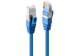 Lindy 45640 S/Ftp Cat6 Kabel, Blau 0.30M Lsoh, Inkl Testprotokoll