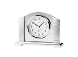 Ams 5142 Orologio Da Tavolo Radiocomandato In Metallo Argentato Spazzolato Con Vetro Orologio Da Tavolo Radiocomandato