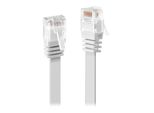 Lindy 47500 Cat6 Flachband Patchkabel Weiß, 0.30M Ohne Schirmung