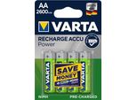 10X Varta 43473 Pronta All'uso Aa (Mignon)/Hr6 (5716) - 2600 Mah, 4 Pz. Blister - Batteria Ricaricabile Lsd-Nimh (Pronta All'uso), 1,2 V