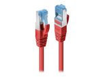 Lindy 47160 Cat6A S/Ftp Pimf Lsoh, Rot, 0.30M Patchkabel