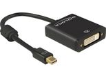 Delock 62603 Delock Mini-Displayport 1.2/DVI Adapter 4K, Aktiv 0,20 M Schwarz