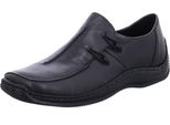 Rieker Donna Scarpa Slip-On In Pelle L1751, Misura:39 Eu, Colore:Nero