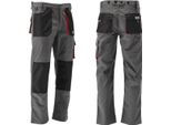 Pantaloni Da Lavoro Dan Grigio/Rosso Taglia M