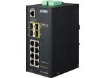 Planet IGS-12040MT - Switch - Gestito - 8 X 10/100/1000 + 4 X Gigabit Sfp - Montaggio Su Guida Din, Montaggio A Parete