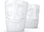 Fiftyeight Products T012801 Fiftyeight 350Ml Becher - VergnüGt & Verdutzt Weiß