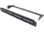 Intellinet Patchpanel,19",Blank,24Port,1U,Cable Manag.,Black"