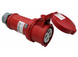 As-Schwabe 60576 Giunto Cee 400V/32A, Rosso, Con Coperchio Incernierato ***New***