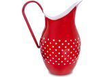 Vaso In Acciaio Smaltato Con Manico Per Bevande E Fiori