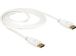 Delock 85509 Delock Kabel Dp 1.2 -> Dp St/St 1.5M Weiß 4K 60Hz