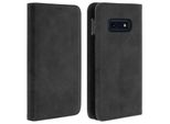 Avizar, Flip Cover Portafoglio, Custodia Flip In Ecopelle Per Samsung Galaxy S10E, Nero