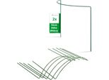 Novatool 2 Supporti Per Arbusti Semicircolari Verdi 50X40X15 Cm 5,5 Mm Ø Supporto Per Arbusti Supporto Per Fiori Supporto Per Piante Supporto Per Fiori Supporto Per Arbusti Supporto Per Arrampicata Supporto Per Arbusti