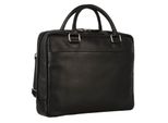 Leonhard Heyden Cartella Borsa A Tracolla Con Scomparto Per Laptop Berlin Zipped Briefcase 1 Compartment Black Nero