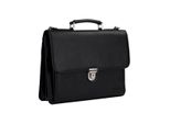 Leonhard Heyden Cartella Laptop Bag Con Scomparto Per Laptop Hannover Briefcase 2 Compartments Black Nero