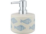Wenko Dispenser Sapone Acquamarina 475 Ml Dispenser Bagno Accessori Ceramica Pesce