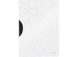 Leitz 4185-00-01 Leitz Raccoglitore A Clip Wow Colourclip, Din A4, Pp, Bianco-Metallico