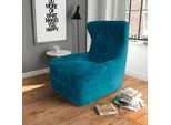 Poltrona Poltrona Imbottita Poltrona Tv Poltrona Lounge Blu-Verde Soggiorno