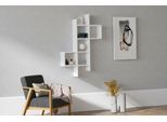 Skye Decor, Keno- Keno Puq, Bianco, Mensole A Muro, 125X78,6X20 Cm, 100% Pannello Di Particelle Rivestito In Melamina