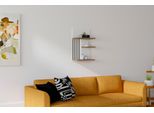 Skye Decor, Nezma - White, Walnut, Mensola Da Parete, Bianca, 100 % Melamin Coated Slipboard, 40 X 21,4 X 60 Cm