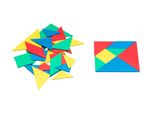 Set Di Tangram In Plastica Solida - Set In 4 Colori Diversi (28 Pezzi) In Re-Plastic°
