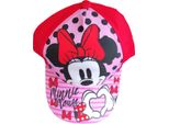 Disney Minnie Mouse Cappello Base Mantello Minnie Mouse Fiocchi Puntini Cuore Per Bambini Rosso Taglia 52