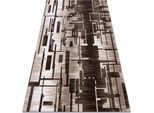 Tappeto Acrilico Uskup Geometrico 9481 Beige Marrone 80X300 Cm