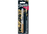 Sharpie 1986003 Marcatore Permanente Sharpie Metallizzato, Oro, Su Cartoncino Blister