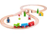 Bigjigs Rail Binario Ferroviario In Legno A Otto Figure
