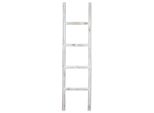 Scala Decorativa In Bambù Bianca - 150X40Cm - Scala Shabby Chic Scala In Legno Decorazione Da Parete