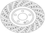 2X Disco Freno Trw DF6633S Per MERCEDES-BENZ Classe A (W176) Gla (X156)