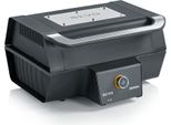 SEVERIN SEVO PG 8106 Elektrogrill mit Deckel, elektrischer Tischgrill mit schnellem Grillstart in 10 min bis 500 °C, Balkon Grill mit OLED-Display Elektrogrill Tischgrill Standgrill Grill Barbecue Grill