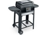 SEVERIN SEVO GTS PG 8107 Elektrogrill mit Deckel und Untergestell, elektrischer Standgrill, in 10 min bis 500 °C, Balkon Grill mit OLED-Display Elektrogrill Tischgrill Standgrill Grill Barbecue Grill