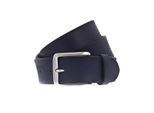 Vanzetti Pelle Cintura Denim Love 40Mm Full Leather Belt W90 Marine Blu