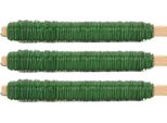 Novatool 3X Filo Per Avvolgimento I Verde I 0,65 Mm I Filo I Filo Metallico Filo Da Giardino Filo Per Fioristi Filo Per Piegatura Filo Per Piante Filo Decorativo Inossidabile Nastro Decorativo Filo Decorativo