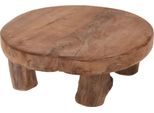 Sgabello Da Fiore In Teak 20X7 Cm - Sgabello Per Piante Piccolo