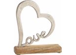 Cuore In Piedi Con Scritta Love